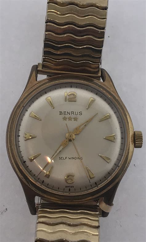 vintage benrus self winding watch